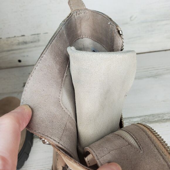 Timberland Women's Lana Point Boot Buckled Light Taupe Nubuck A5MPR Size 9.5 - Picture 14 of 16